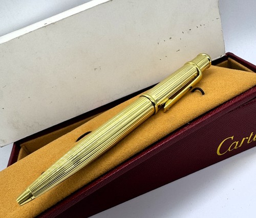 Fabulous Cartier Star Walker Gold Body {Blue Ink} Ballpoint Pen