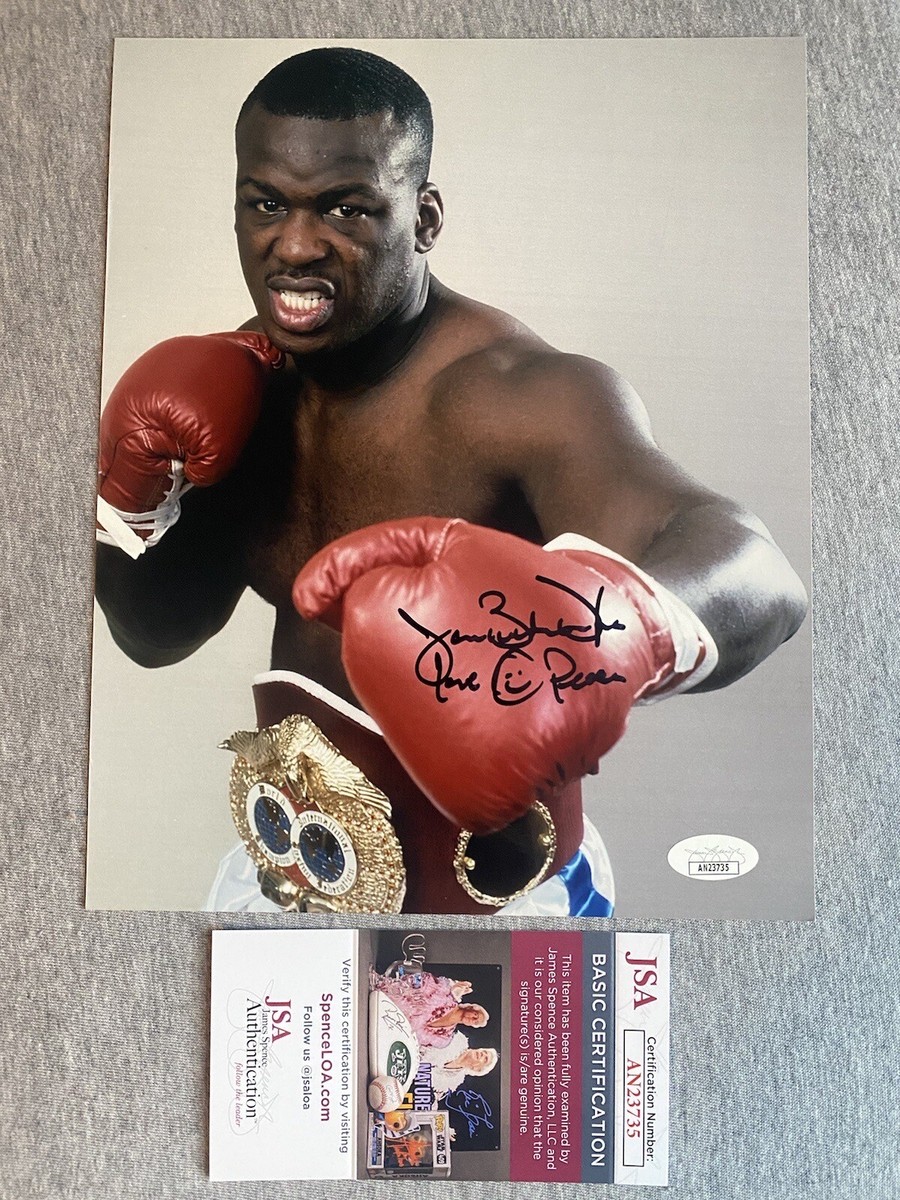 BOXING CHAMPION- JAMES BUSTER DOUGLAS AUTOGRAPH 8x10 PORTRAIT