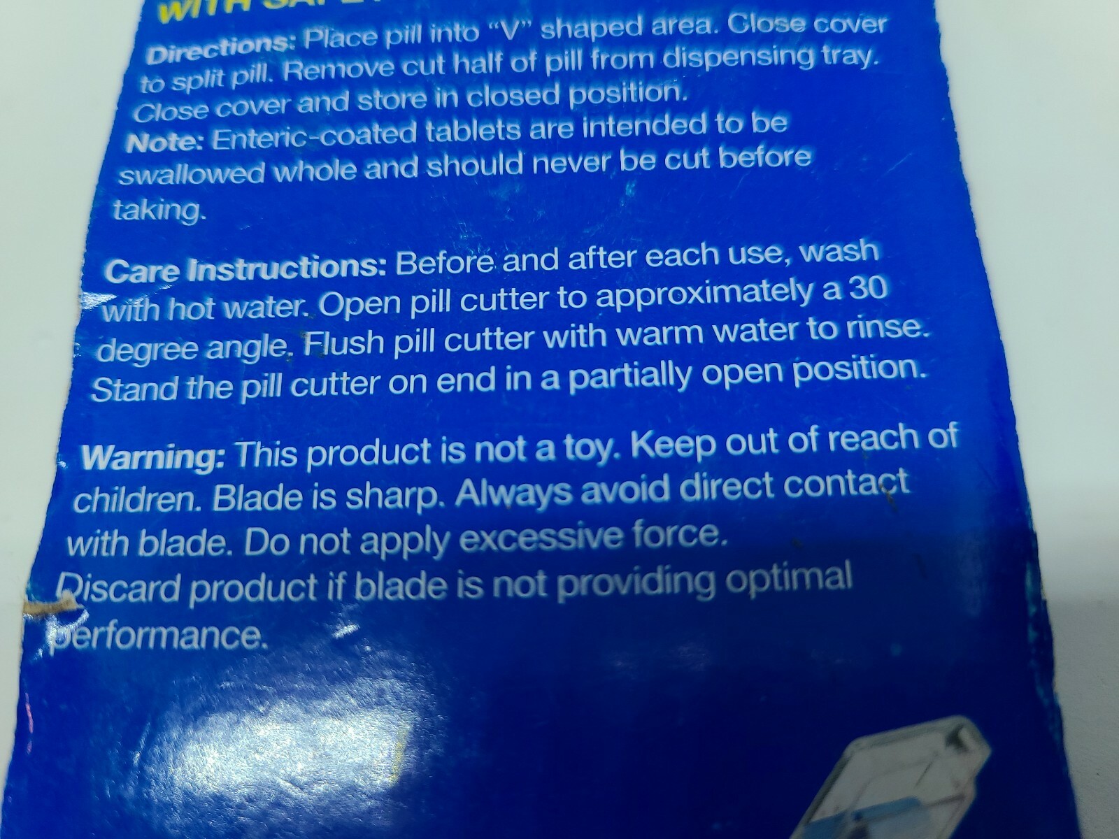 2 Cvs Pill Splitter With Safety Shield Easily Cuts Pills In Half For Sale Online Ebay