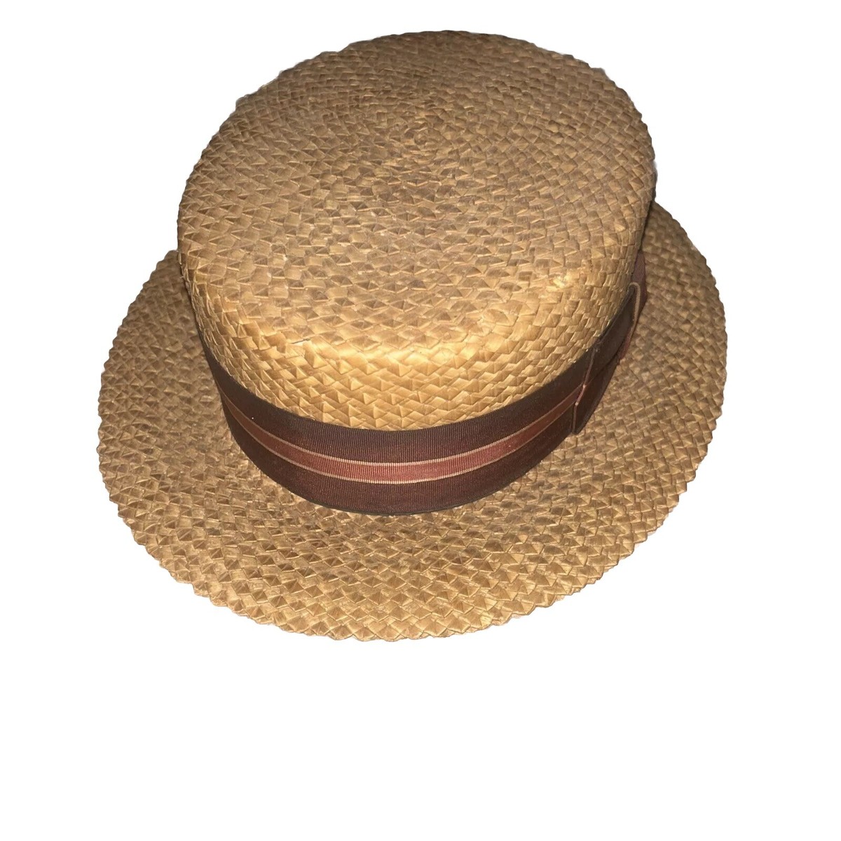 帽子 Vintage cavanagh straw hat Milan 7 1/2 1950s/60s Cavanagh Milan Straw Hat (6 7/8) | The Fedora Lounge
