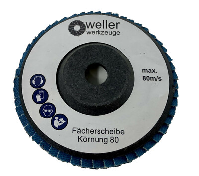 Ø 76mm Fächer-Schleif-Lamellen-Scheibe für GWS Bosch/BTI/Würth 10,8-12V K80