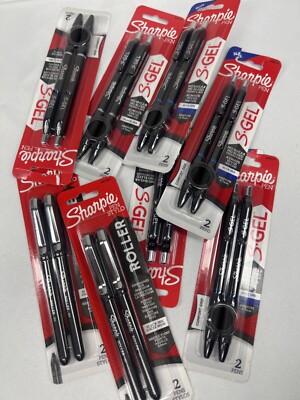 Sharpie Roller S-Gel BLACK or BLUE Ink YOU CHOOSE Buy More Save& Combine  Ship