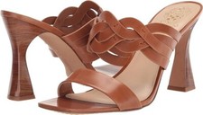 Vince Camuto Rivky Size US 10 M EU 42 Women's Leather Slide Dress Sandals Canyon