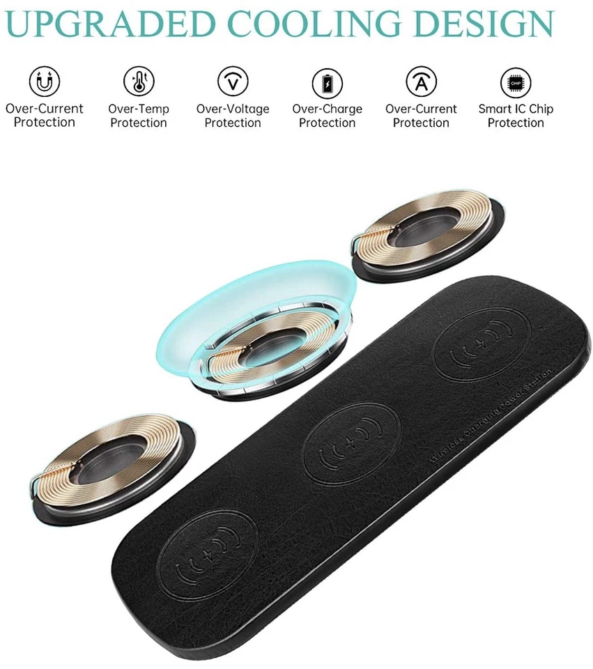 3x Cargador Inalámbrico Magnético para cualquier Dispositivo Qi-enable Foto 3 de 4