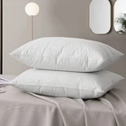 1/2/4Pack Luxury Goose Down Pillow Queen Size Feather Pillow Insert Soft Support