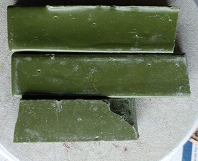LAPIDARY SUPPLIES GREEN DOP WAX FOR CABACHONS AND FACETING 6 OUNCE PIECES