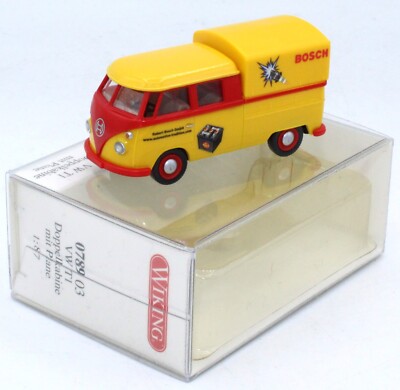 Wiking 0789 03 VW Bus T1 Doppelkabine Pritsche/Plane ''BOSCH'' OVP 1:87 #4