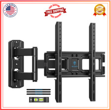 PERLESMITH TV Wall Mount for 26  55 inch TVs up to 70 lbs Full Motion TV Mount...