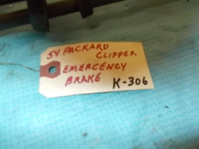 Conjunto de freno de emergencia Packard Clipper 1954, pieza original.  K-306 Foto 4 de 4