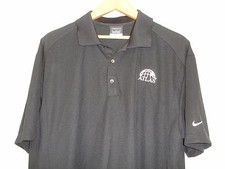 Nike Dri-Fit Short Sleeve Black Polo Style Golf Shirt XL