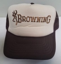 VINTAGE BROWNING MESH BROWN  TAN CAP ADJUSTABLE SNAP