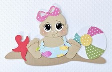 Beach Baby Girl . Scrapbook, Card Making Paper Piecing