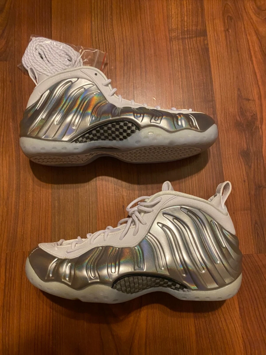 NEW Nike Air Foamposite One Metallic Chrome Silver AA3963 100 Size 8.5 9 women