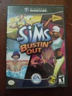 NINTENDO GAMECUBE THE SIMS BUSTIN OUT VIDEO GAME + OEM BLACK MEMORY CARD