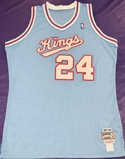 Authentic Reggie Theus #24 Mitchell & Ness 1987-1988 Sacramento Kings Jersey 52