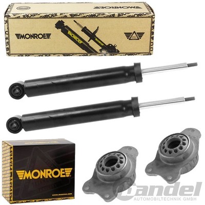 2x MONROE STOSSDÄMPFER+DOMLAGER HINTEN passend für BMW 5er F07 F11 GRAN TURISMO