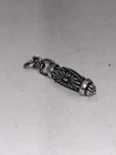 Vintage Taxco Mexicana 925 Sterling Silver Tribal Biker Gothic Pendant Choker