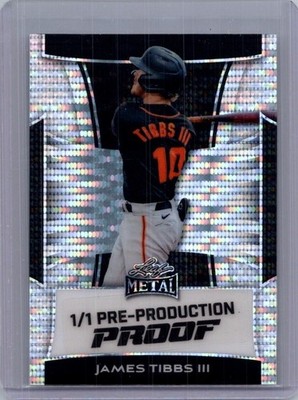 James Tibbs III 2025 Leaf Metal 1/1 Pre Production Proof