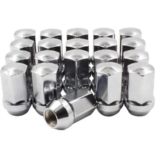 20pc 9/16"-18 Chrome OEM Lug Nuts for Chrysler Dodge RAM 1500 1.65" Long