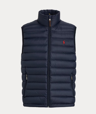 Men's Ralph Lauren Packable Down Vest Navy Blue Size Large