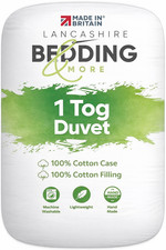 Duvet 1 Tog Luxury Pure Cotton Lightweight Summer Cool Quilt All Bedding Sizes