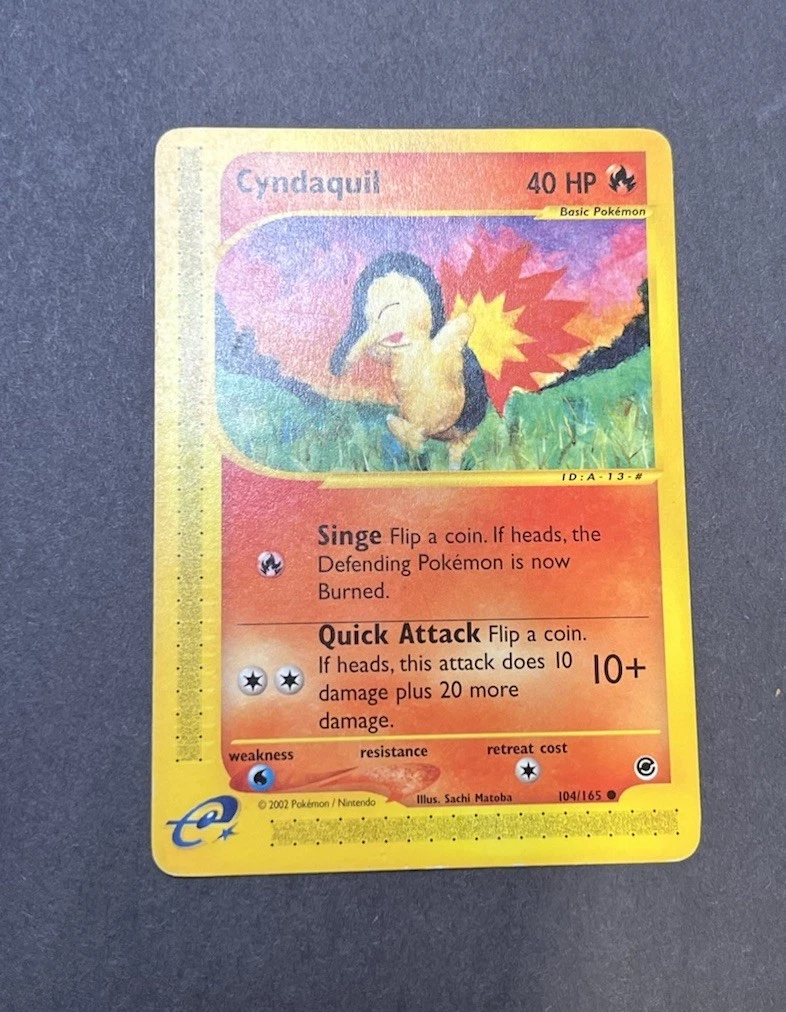 Cyndaquil 英語版 104/165 Cyndaquil 104/165 Expedition Base Set for sale | eBay