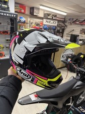 Arai MX-V MXV Motocross Offroad MX Race Helmet EVO BATTLE YELLOW Size medium