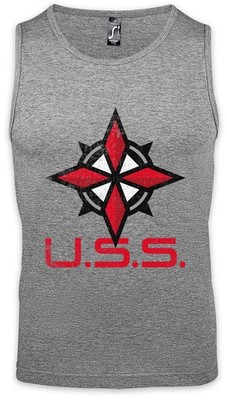 Umbrella Security Service Logo Herren Tank Top Resident Horror Symbol Racoon