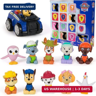 Paw Patrol Rewards Box Gift Pack, 8 Mini Figures, 2 Animal Figures, 4 Sticker Sh
