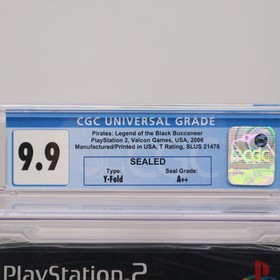 PS2 Game PIRATES: LEGEND OF THE BLACK BUCCANEER - CGC GRADED 9.9 A++ NEW Sealed!