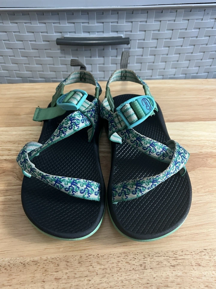 Chaco Z/1 Ecotread Blue Hiking Sport Water Sandals Shoes Youth Size 3 - Image 2 of 4
