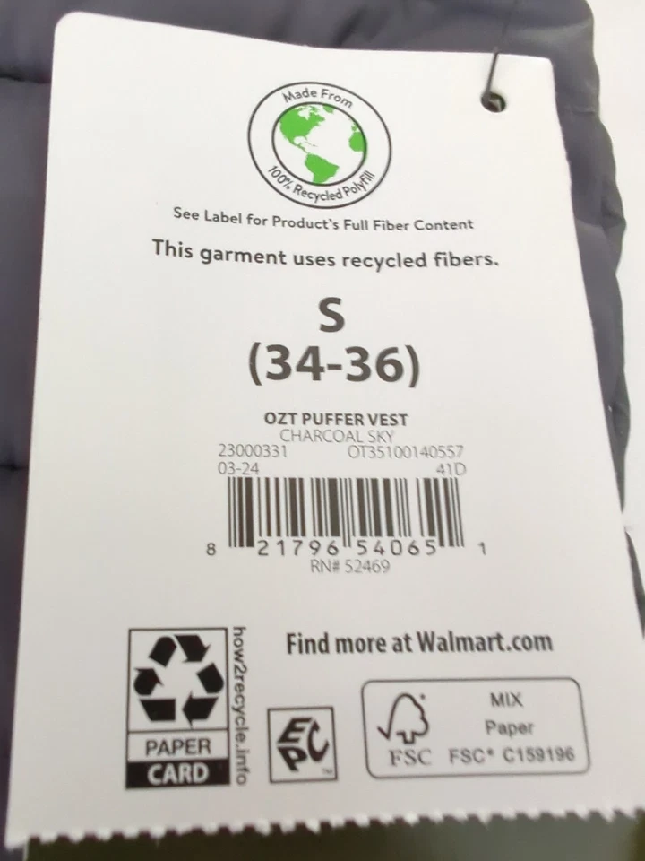 OZARK TRAIL PUFFER VEST - Image 3 of 4