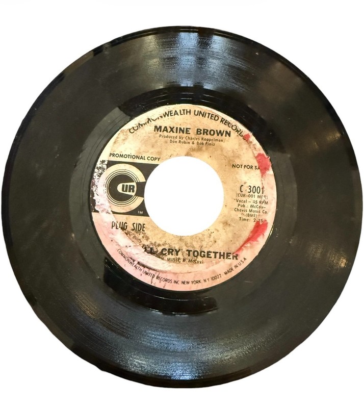 Commonwealth United -Maxine Brown- We'll Cry Together / Darling, Be Home Soon