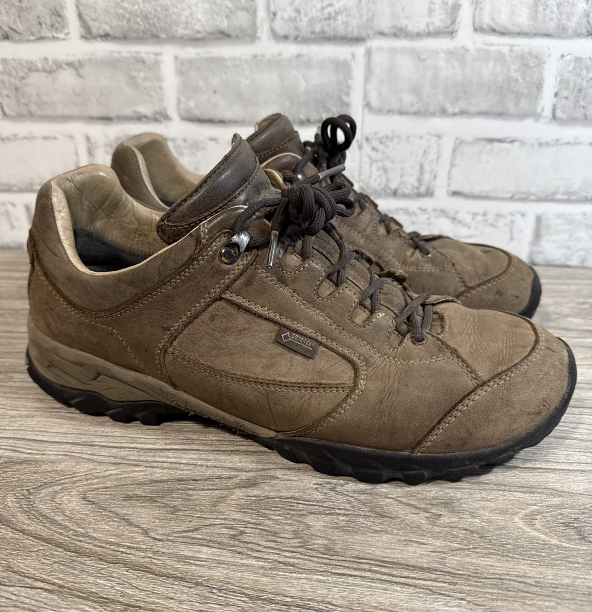 Meindl Pflege II Leather Hiking Shoes Men 13 EE Wide Gore-Tex Made In ITALY s-l1200.jpg main image 3