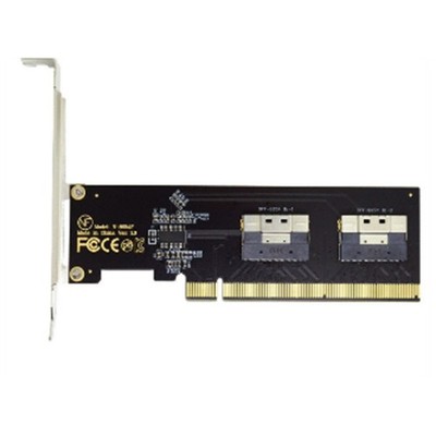 PCIe 4.0 X16 to 4 Ports NVMe-Compatible Expansion Card PCI-E /3 SlimSAS8282