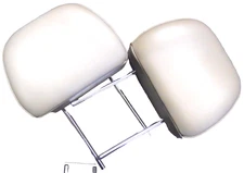 2005 SUBARU OUTBACK LL BEAN FRONT HEAD REST SET TAUPE LEATHER OEM  64061AG03AWA