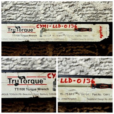 Norbar TTi100 Torque Wrench 20-100 Nm - Made in England - Fully Functional