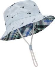 Durio UPF 50 Beach Baby Sun Hat Protection Cute Wide 6-12 Months, A Blue
