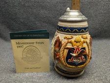 1997 Anheuser Busch Collectors Club Membership Stein "Pride And Tradition" CB5
