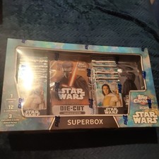 2025 Topps Chrome Star Wars Super Box Trading Cards Factory Sealed