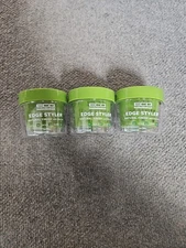 ECO Edge Styler Natural Finish  W/ Olive Oil, Strong Hold, 3 Ounce. 3 Containers