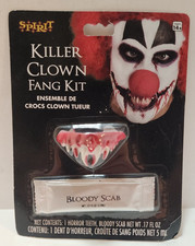 Spirit Halloween Killer Clown Fang Fangs Kit Teeth For Costume Cosplay Brand New