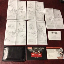 The BOSS Snowplow Owners Manual Set for Power-V And Straight -Blade Plows