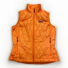 Patagonia Nano Puff Vest Womens XS Orange Primaloft Insulated Puffer 84245