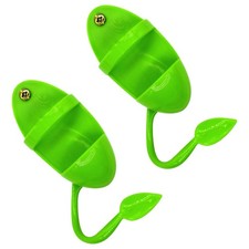 2 Pcs Plastic Metal Parrot Feeding Racks Bird Stands Pet Supplies Accessories