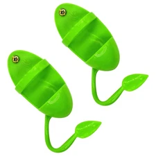 2 Pcs Plastic Metal Parrot Feeding Racks Bird Stands Pet Supplies Accessories