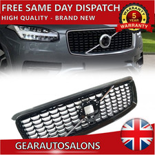 FOR VOLVO XC90 MK2 2019-2025 R-DESIGN STYLE FRONT BUMPER UPPER GRILLE W/CHROME