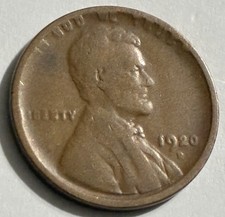 1920-D Lincoln Wheat Penny Denver Mint Vintage United States Coin BN3150