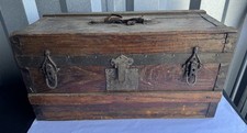 Antique Carpenter's Tool Chest with Hand Tools and Coshocton Union No. 525 Working Cards — listing 6