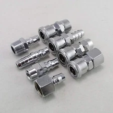 LOT8 1/2" Pneumatic Air Compressor Hose Quick Coupler Plug Socket Connector Set